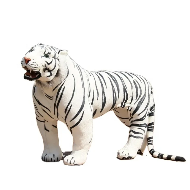 life size white tiger stuffed animal