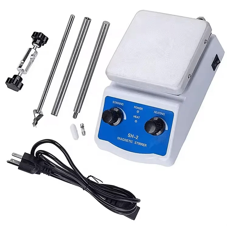 Sinosource Plastic Laboratory Magnetic Stirrer with Lhot Plate Model SH-2 1-Year