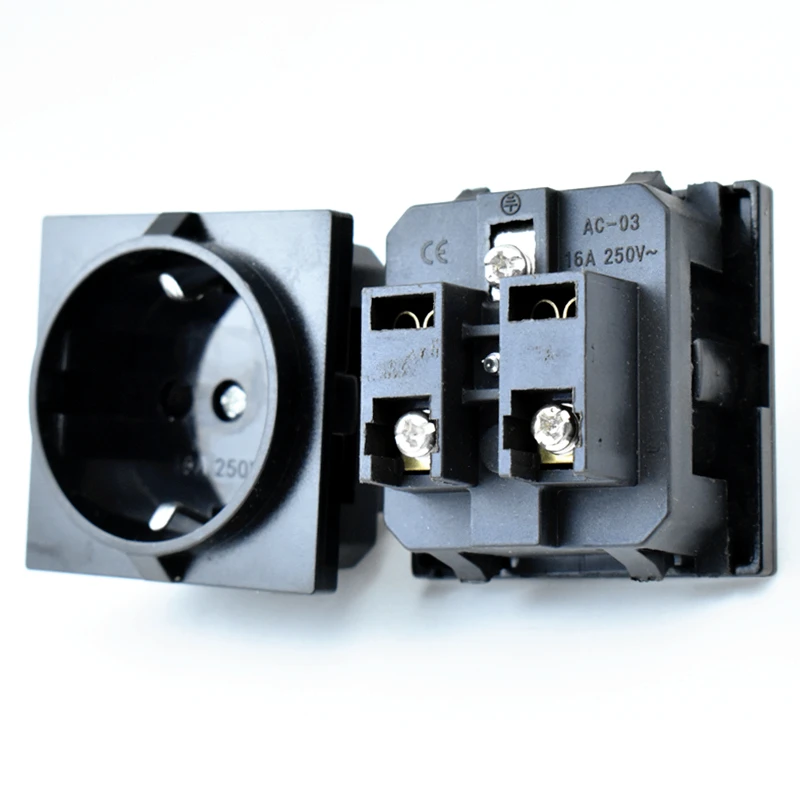Round German Eu Standard Socket