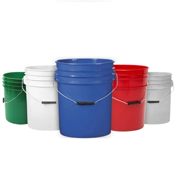 Wholesale Round Color White bucket 1L-25L Square Plastic Buckets With Handle