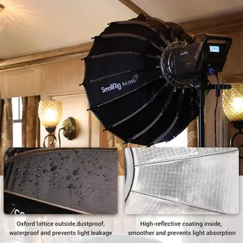 SmallRig Parabolic Softbox Quick Release, Parabolic Softbox, Compatible with SmallRig RC 120D/RC 120B/RC 220D/RC220B and Other detail image