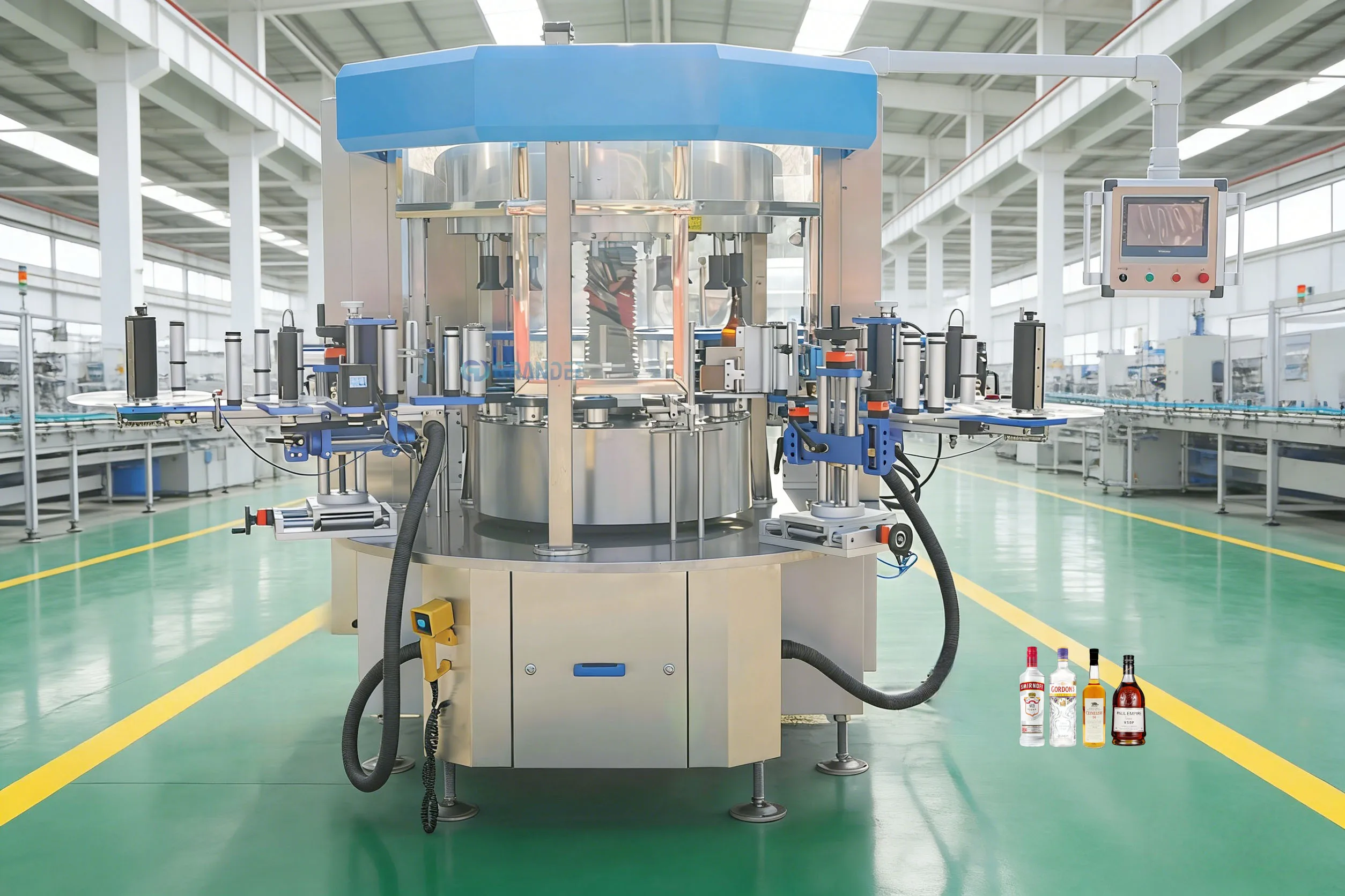 product automatic 40ml 750ml bottled liquor wine filling machine wine vodka whisky bottle filling capping machine-18