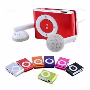 Wholesale Portable Mini Clip Mp3 Player with Earphone Support TF Card Music Walkman Customized LOGO