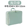 Light seashell green medium-sized down jacket storage bag (1 piece)