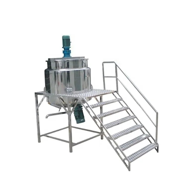 Stainless Steel Liquid Detergent Mixer Machine, For Industrial, SS304