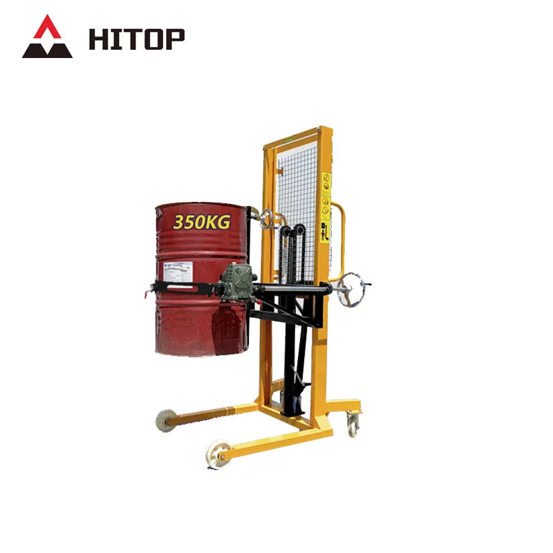 Container Stacker Hydraulic for Rolls Mini Lift 400Kg Fork Hand Truck Crane Electronic Drum Pallet