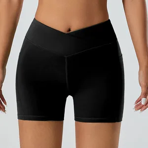 Women Sport Yoga Shorts Sports and Leisure Shorts Workout Fitness Leggings Stretchy Running Shorts for Women