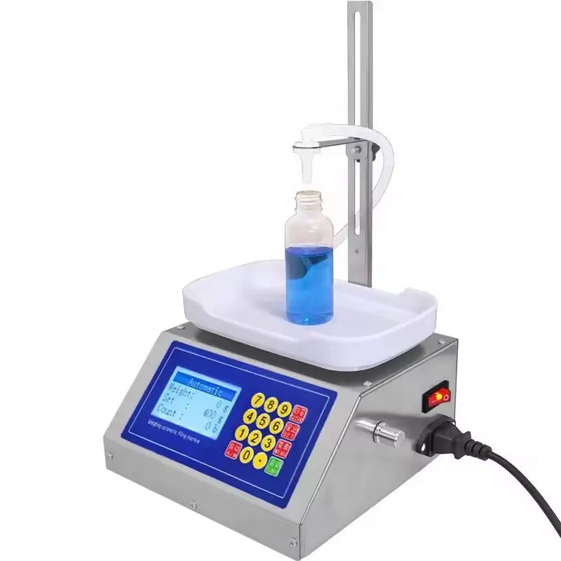 TEBAK  Liquid Dispense Canned Sesame Paste Edible Oil Glue Viscous Volumetric Small Weighing Type Quantitative Filling Machine