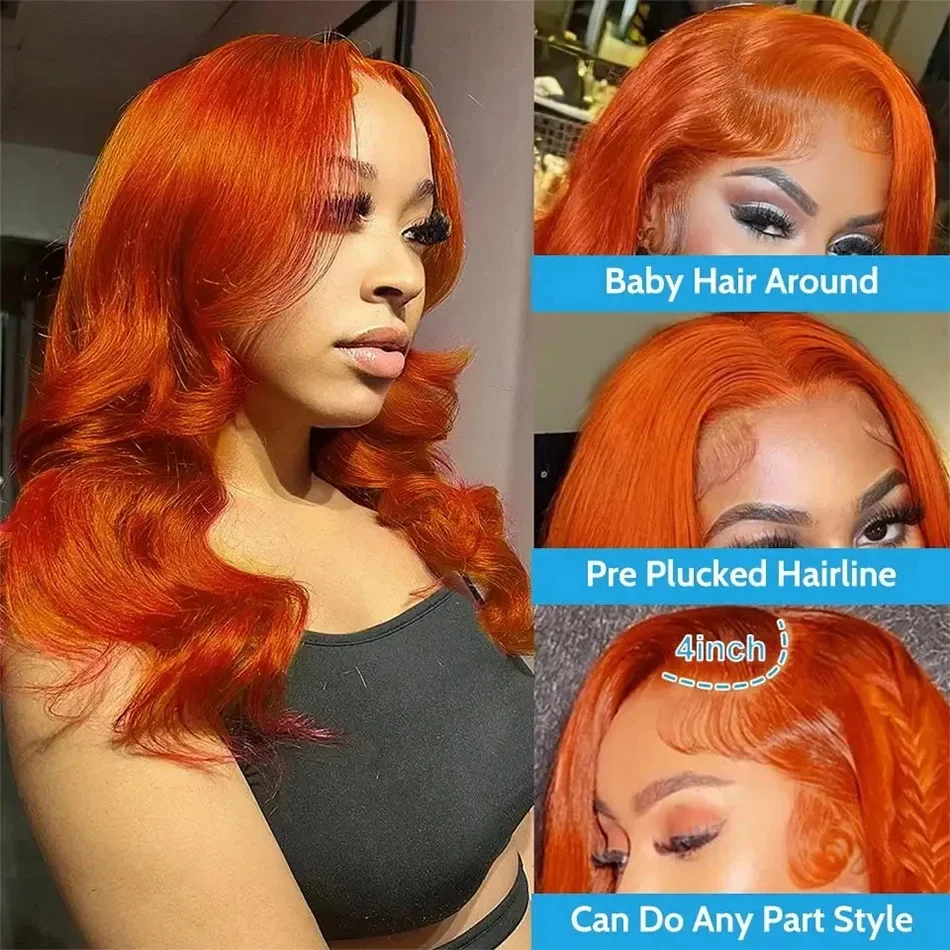 Peruka z brazylijskiej Remy 100% ludzkich włosów Boby Wave Short Bob 13x4 Frontal Lace Wig dla kobiet Pre Plucked_voghion.com