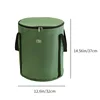 Army green large foot bath bucket with lid