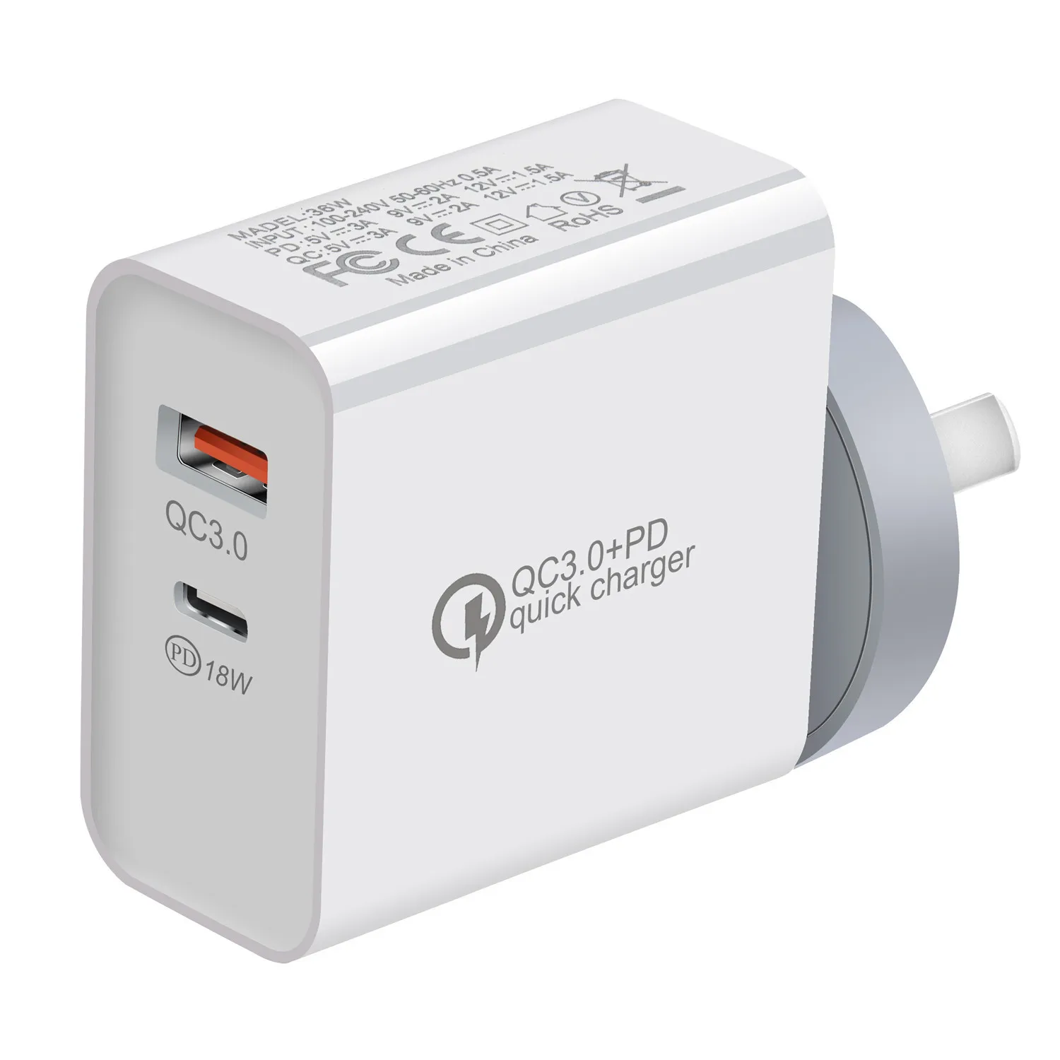 48 Вт 2 порта USB PD домашнее настенное зарядное устройство для телефона qc3.0 type-c адаптер для США