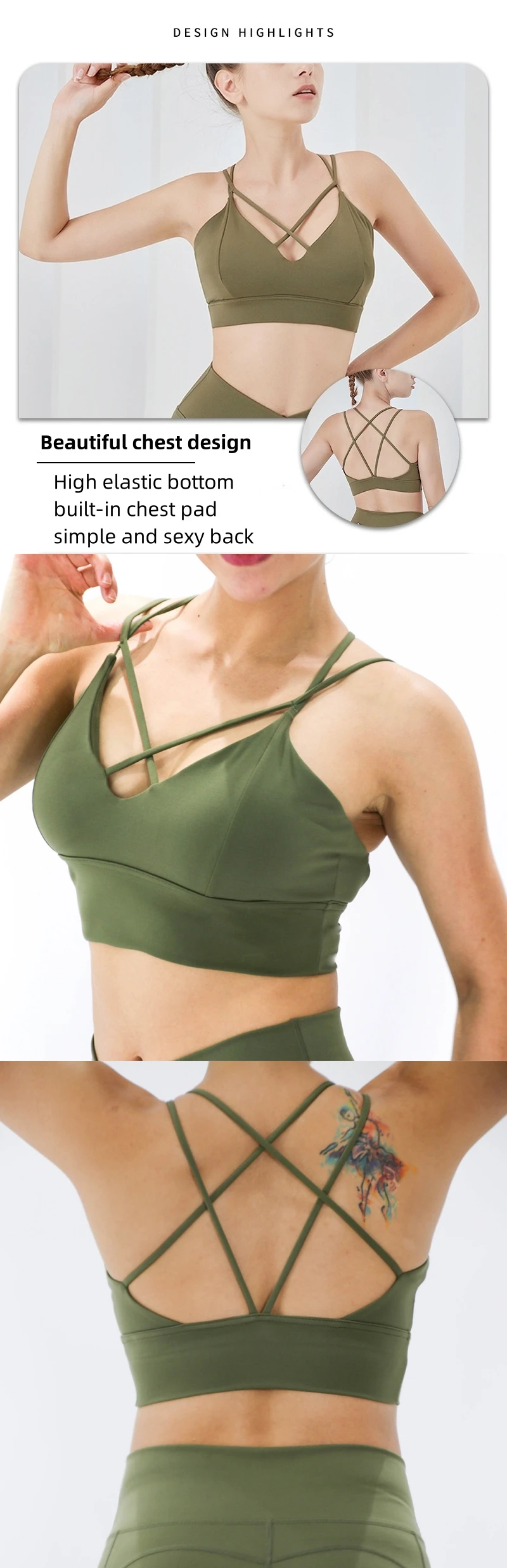 product manufactory wholesale clothing activewear fitness yoga sports bra tops scrunch butt sportswear for women yoga vest fabric-56