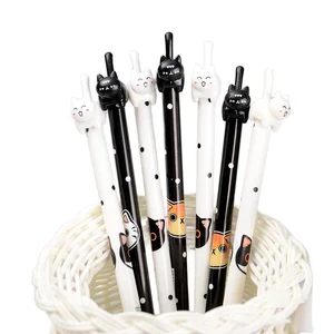 Student Office Neutral Fountain Pen 0.5mm Writing Width Plastic Jumping Cat Tail Prize from Stationery Store