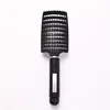 Black [Plastic-coated Large Curved Comb] Single Wire