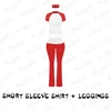 Red leggings set