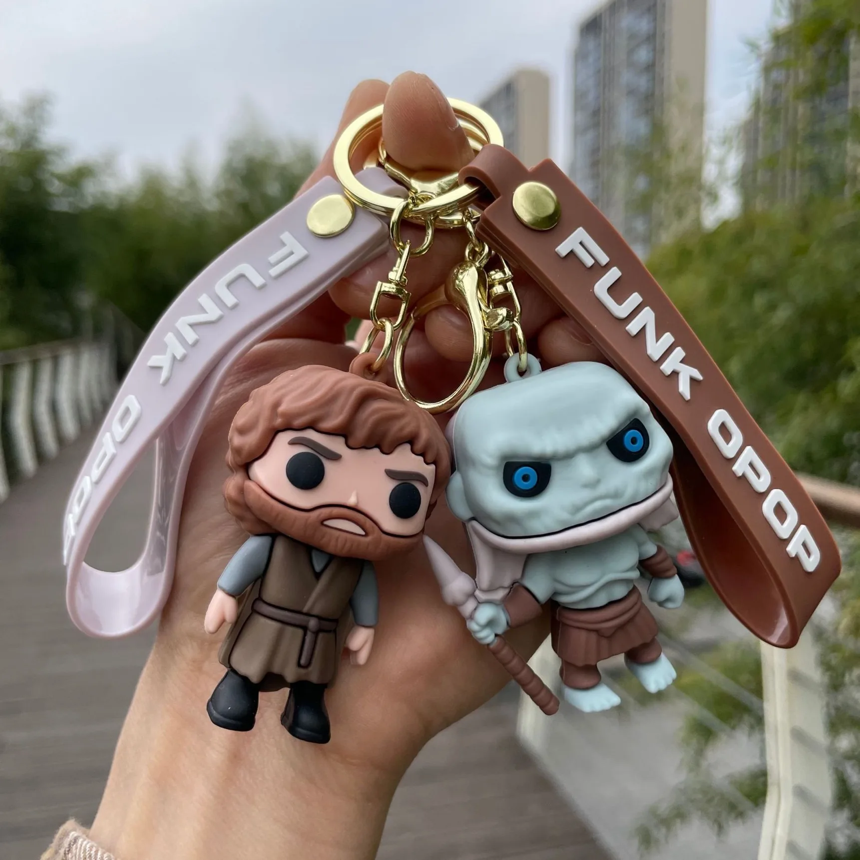 Game of Thrones Keychain Cartoon Doll Car Pendant Couple Bag Pendant Wholesale