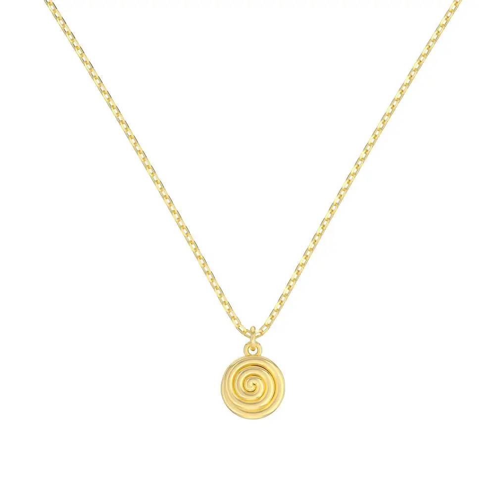 KAKODIY Colorfast 925 Sterling Silver Women's Beautiful 14K Gold Plated Pendant Jewelry Necklace for Girls detail 1