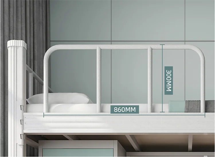Japan Save Space Modern Simple Iron Art Single Apartment Bed Single Bunk Bed
