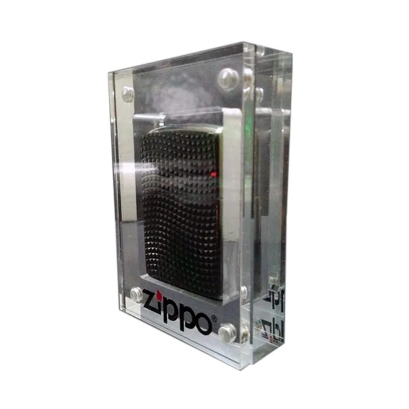 Custom Modern Acrylic Display Case with Magnet for Zippo Lighter