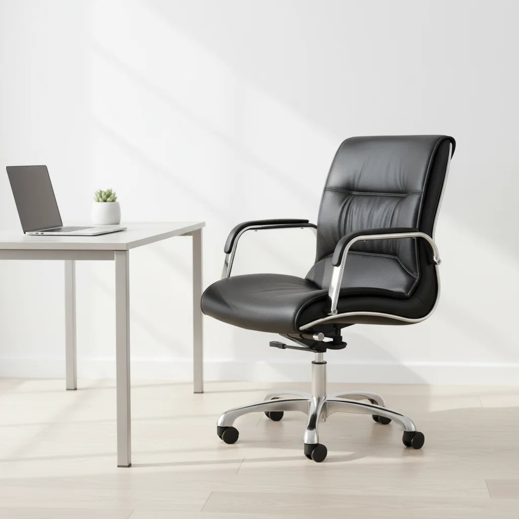 Modern Design Ergonomic Leather Executive Office Chair with Adjustable Height 4