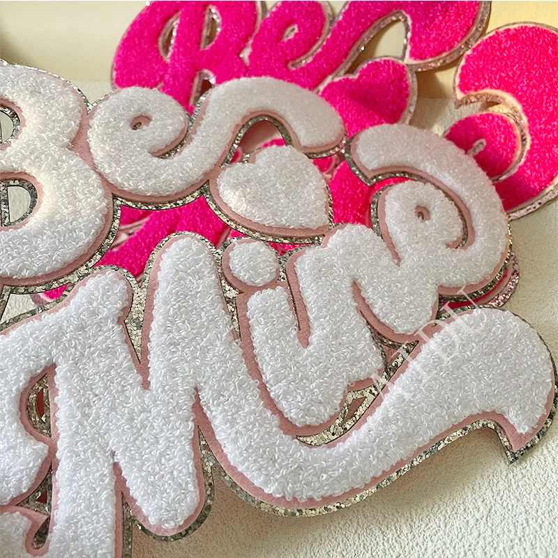 High Quality Valentine's Day Big Chenille Letter Patches Iron On Custom ...