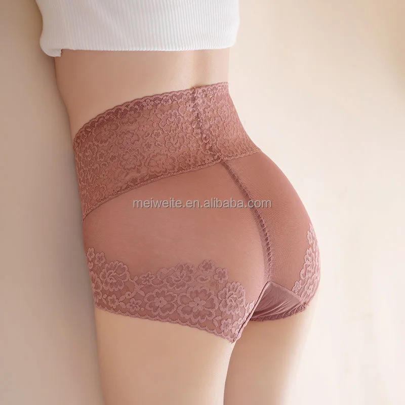 Hot Sexy Lady Breathable High Waist Tummy Control Floral Womens Lace Panties Buy High Waist 8901