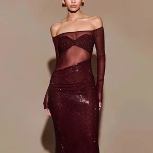 Summer Party Casual Maxi Dress Ladies Slim Dress Womens Dress Fashion Thrift Dresses for Ladies