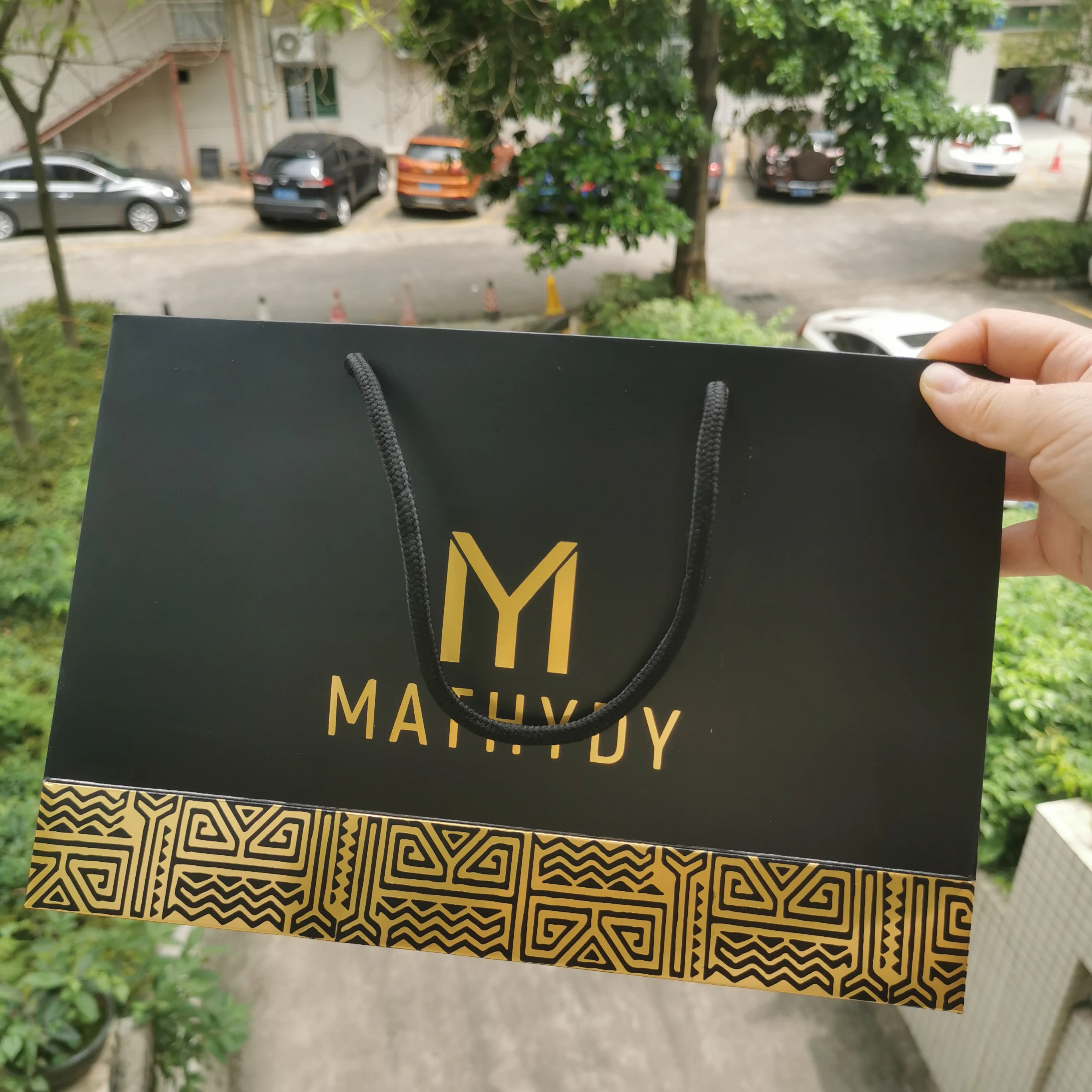 Bolsas de regalo con estampado de oro caliente personalizadas de