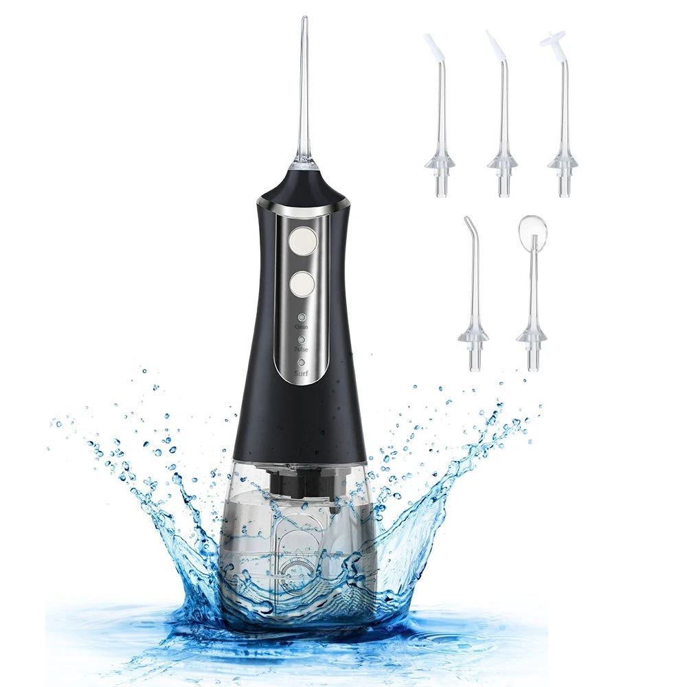 Home Travel Use 3 Working Modes Dental Spa Oral Irrigator With Detachable 350ml Water Tank