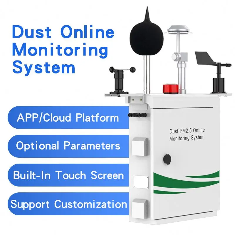 Safewill Dust Monitor System PM2.5 PM10 TSP Dust Concentration Measuring Instrument Environmental Testing Station