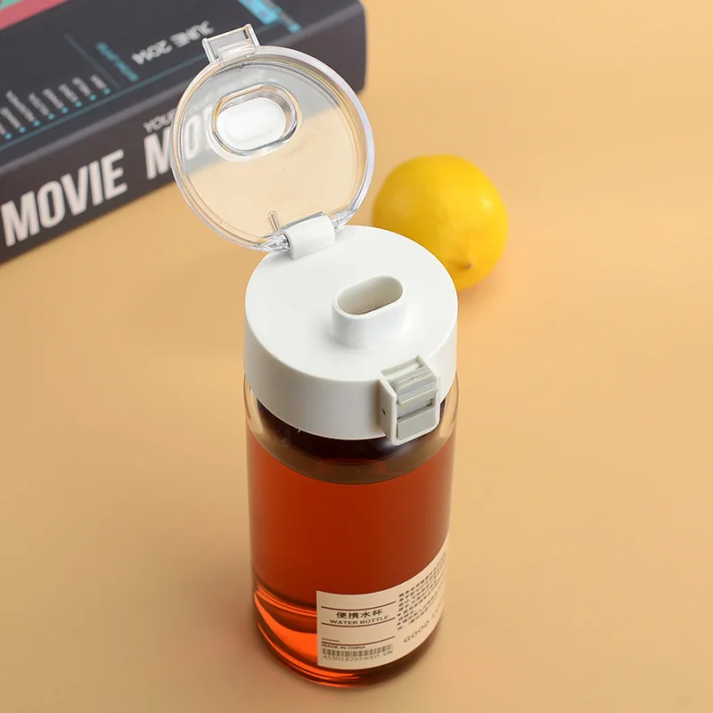 2023 Factory New Style Simple One Button Open Lid Straight Drink Sports PC Plastic Water Bottle for Outdoor
