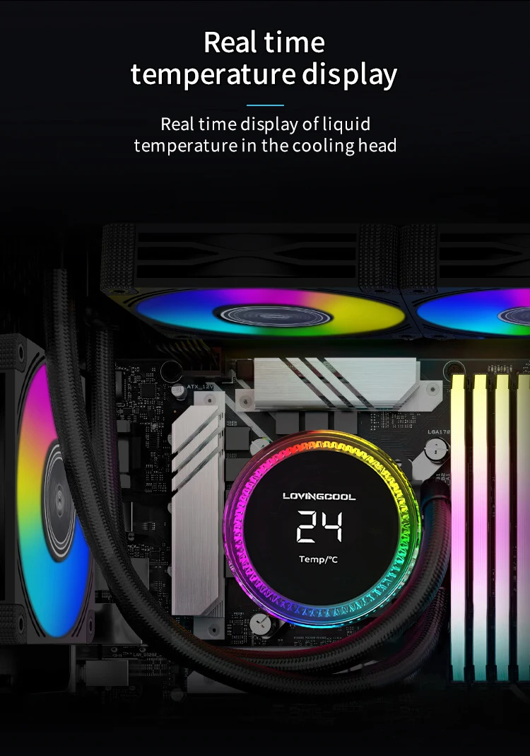Lovingcool Cpu Cooler Water Fan 360 Liquid Cooling Series Water Cooling