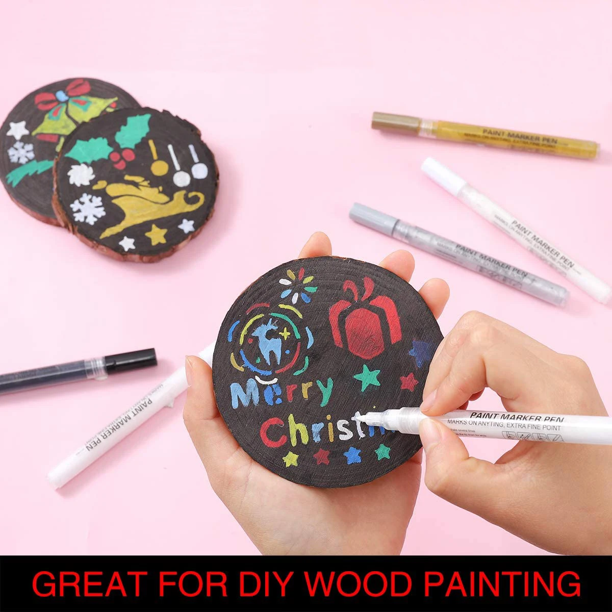 Posca Markers Pens Fine Tip Full Set For Rock Painting,Wood,Diy Crafts