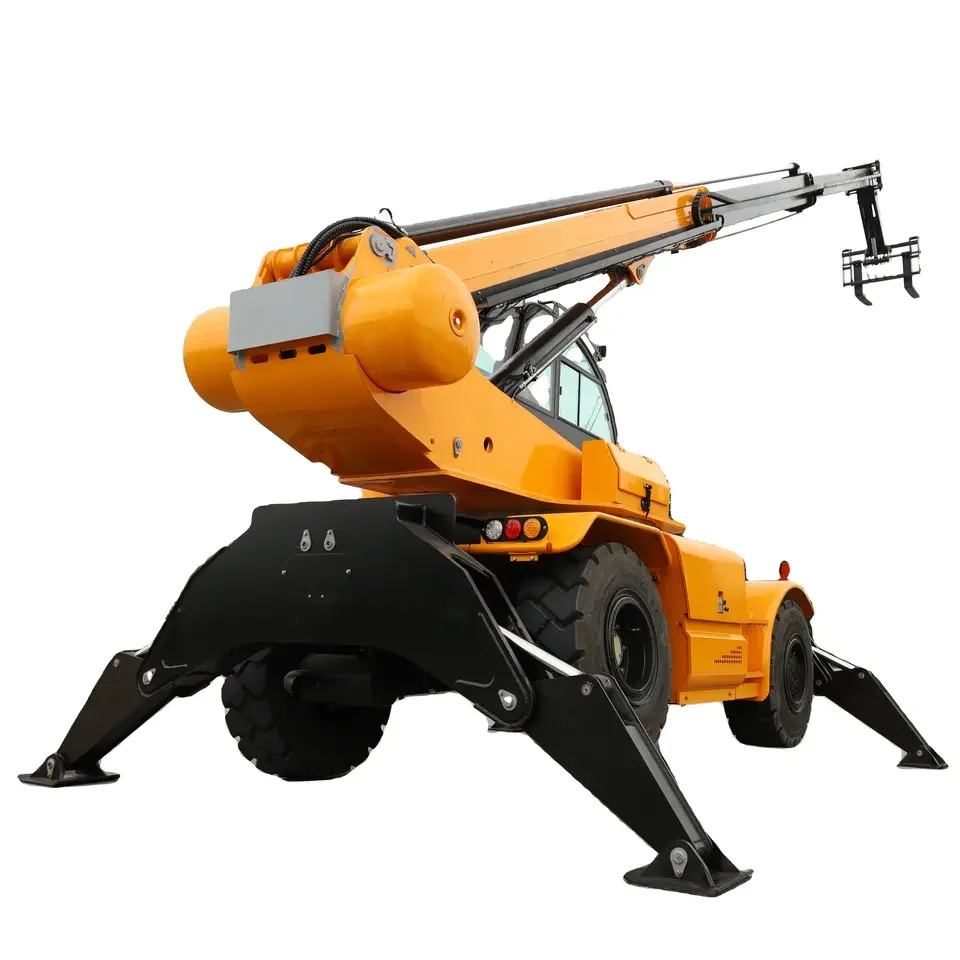 SOCMA Telehandler Telescopic Handler Forklift 5 Ton Telehandler Telehandler Attachments With Working Platform Bucket Hooks