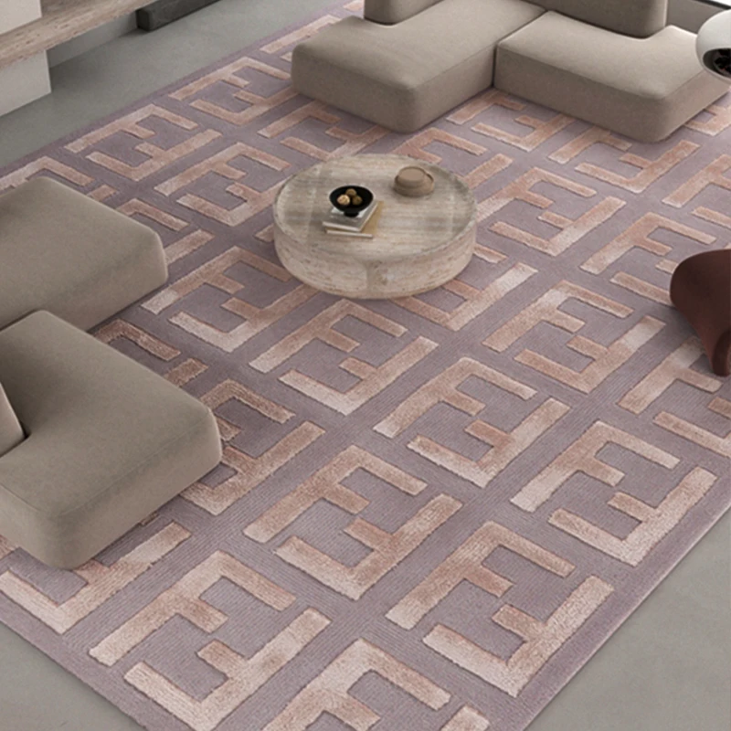 KBL Custom Good Wool Carpet Living Room Hand Tufted Handmade Viscose Bamboo  Silk Rug F for High End Residence Hotel