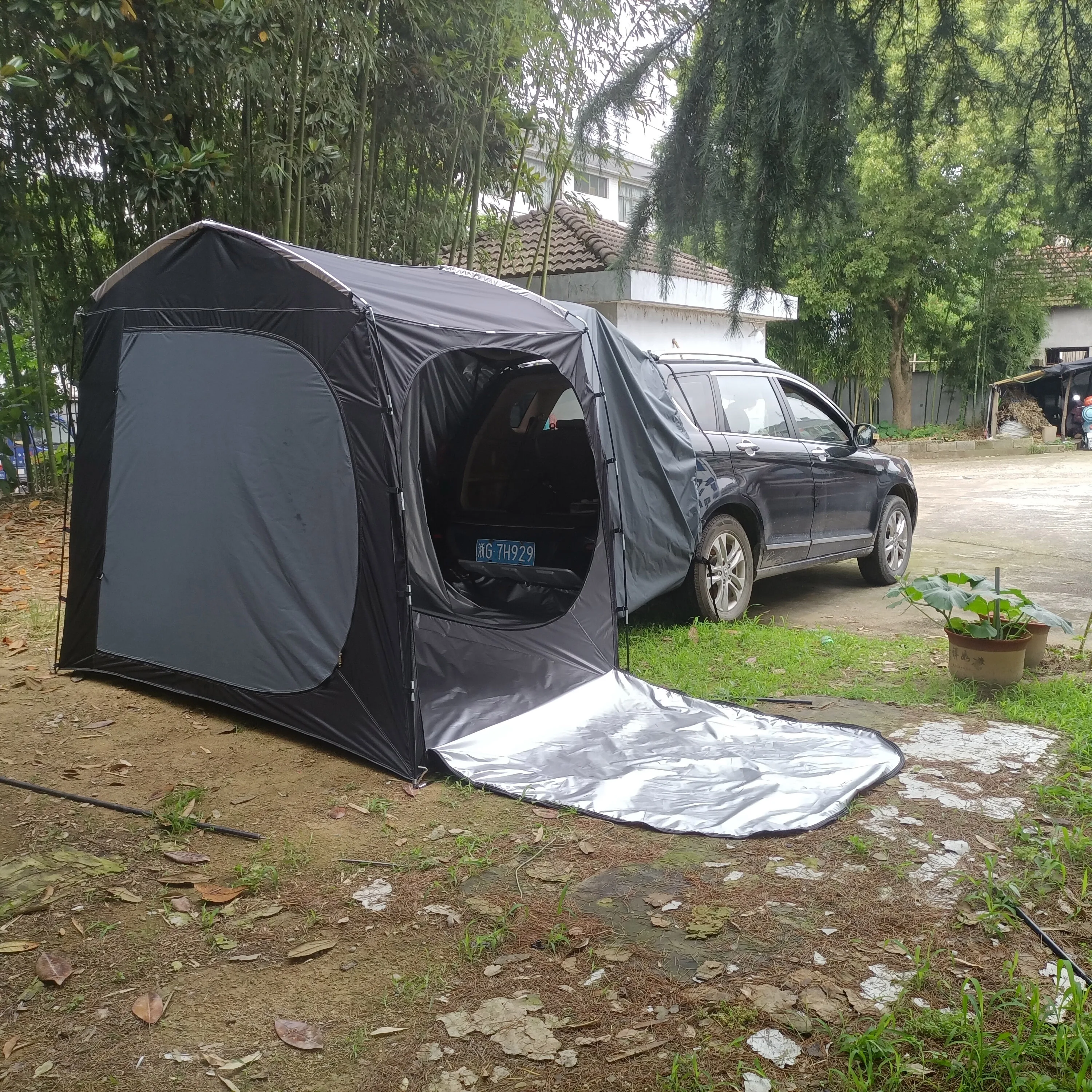 zelt für familie KTT Extra großes 10–12 Personen (B), Familien-Kabinenzelt, 2 Zimmer, 3 Türen und 3 Fenster mit Netz, gerade Wand, wasserdicht, doppellagig, großes Zelt für Outdoor, Picknick, Camping Sport & Freizeit CHOOSE YOUR SIZE:CLEAR 07' X 30' H.D. TARP Unique Children's Gifts Fiberglas Zeltstange Ø 12,5