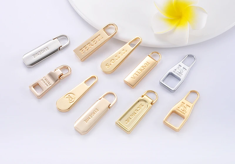 Custom Zip Puller,Garment Metal Zipper Puller Slider Brand Logo,Bag