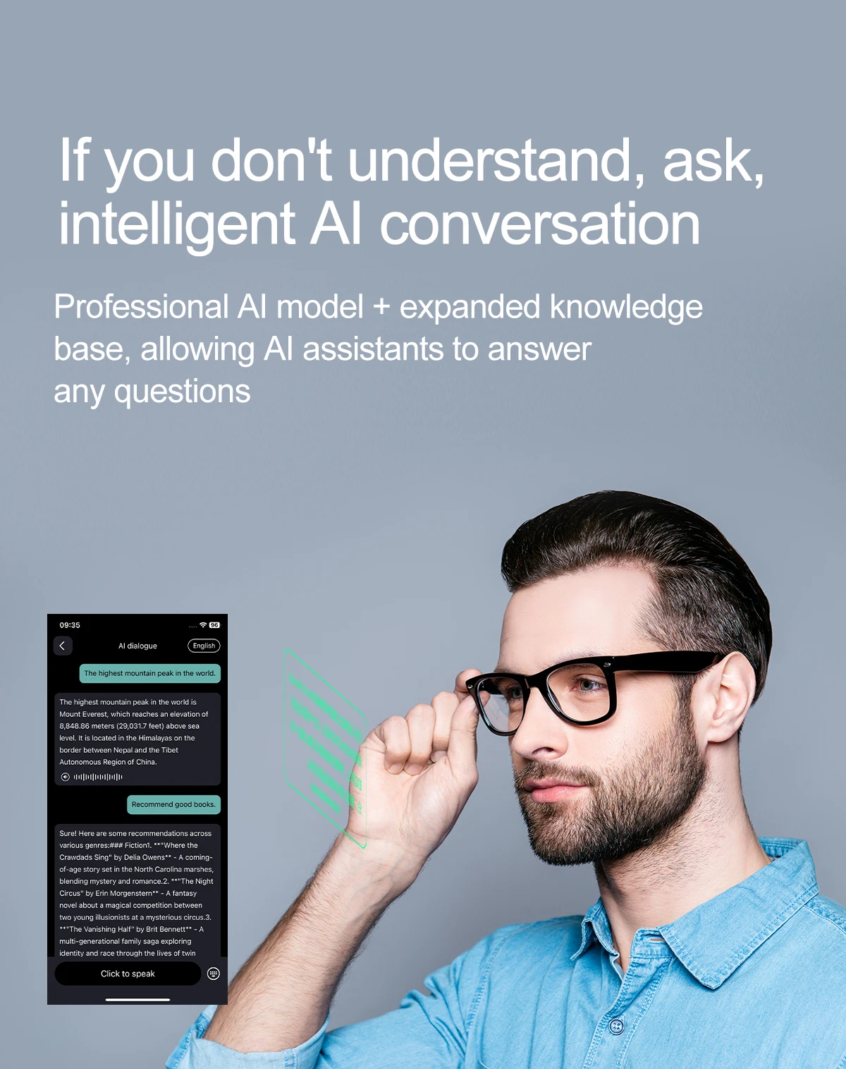 Chinese factory supplier supply  W100 Smart Glasses 2025 Al Intelligent Translation 100+ Language Communication Bt Call Music Play Meeting Assistant Headset - Buy Smart Glasses With Ai smart Music Glasses audio Smart Glasses