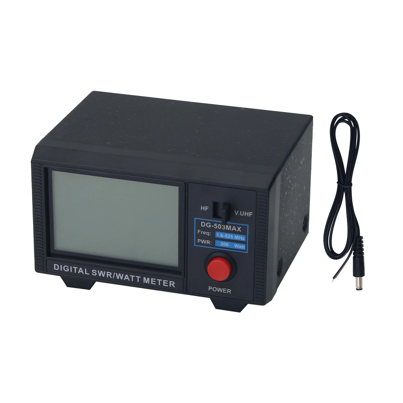 DG-503MAX Digital SWR Meter, 1.6-525MHz 200W Power Meter with 3.5