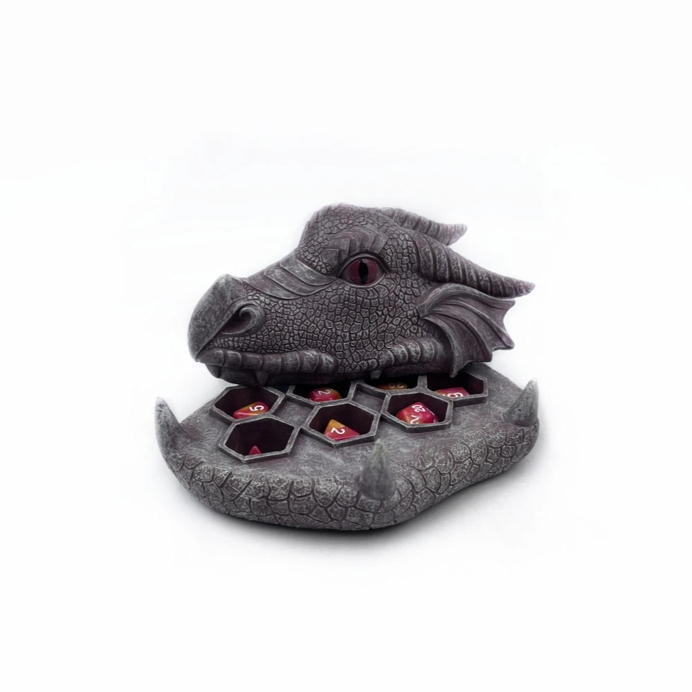 Resin Mythical Dragon Figurine Dnd Game Dices Holder Buy Mythical