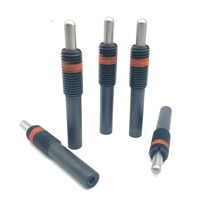 Factory Wholesaler PJS/PJL/ PJH/PJX M3-M12 Carbon Steel Black Oxide Heavy/Light Load Spring Plunger