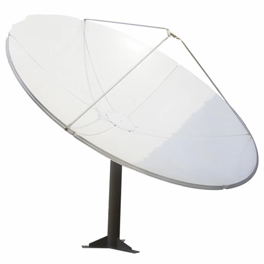 12 Feet C Band Prime Focus Satellite Pole Mount Receiver Dish for Communications