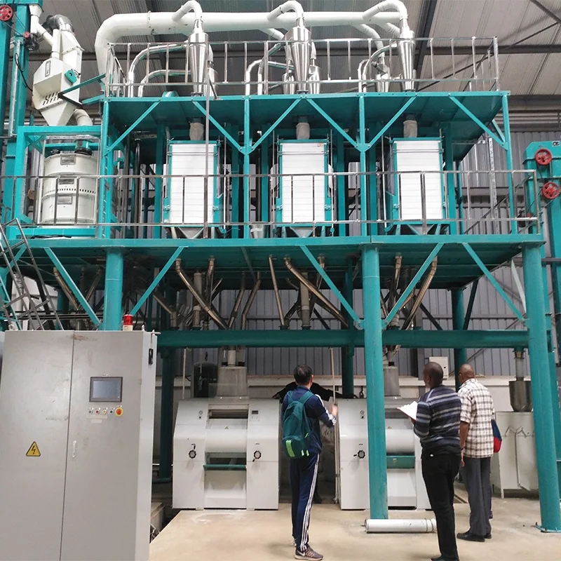 Maize Milling Machine Produce Maize Flour Do FUFU Sadza Ugali and Nshima in Zambia Kenya with Installation