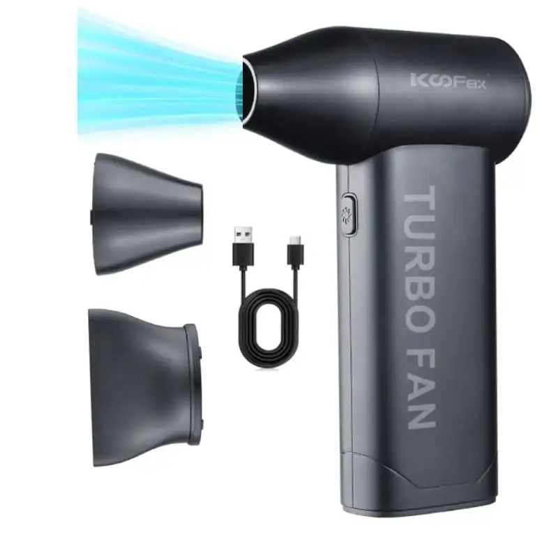 KooFex FB11 Long Use Time Cool Air Mini Portable Outdoor Dust Cleaning Electric Compressed Air Duster High Power Bldc Turbo Fan
