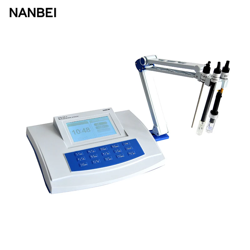 Benchtop Laboratory Multiparameter Water Quality 5 in 1 Conductivity DO Temperature Ion PH Meter