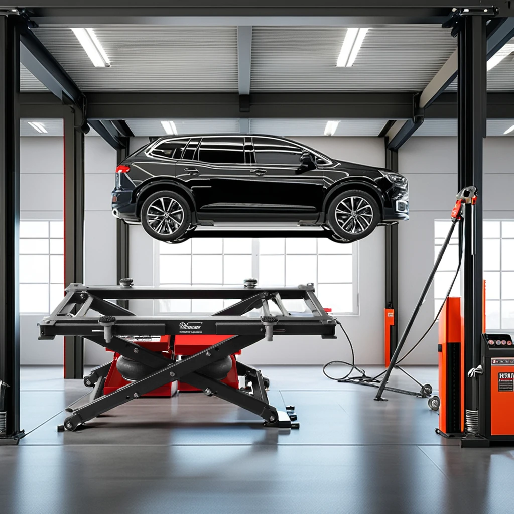 Movable Dual Air Bag Car Lift Machine 2.5Ton & 3.5Ton Capacity Scissor Lift