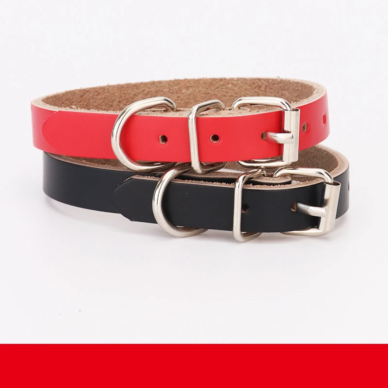 Оптовая продажа от производителя кожаный ошейник для кошек и собак разных
