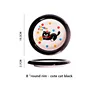 Jante ronde noire de 8 pouces. - Chat mignon