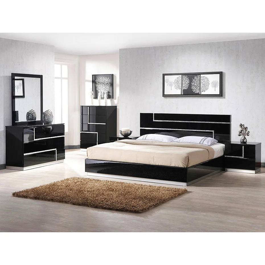 China Manufacturer Modern Home Hotel Furniture Black High Gloss Bedroom Set Sz Bfa8005 Buy Black Bedroom Furniture Set China Manufacturer Home Bedroom Sets Modern Bedroom Furniture Set Product On Alibaba Com