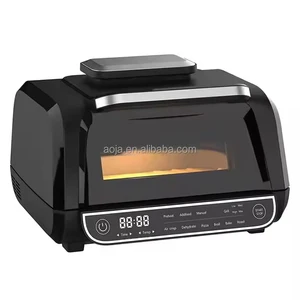 Stainless Steel Digital Touch Control LED Display Grill Grate Rack Basket Cooking Pot Air Fryer Grill for House